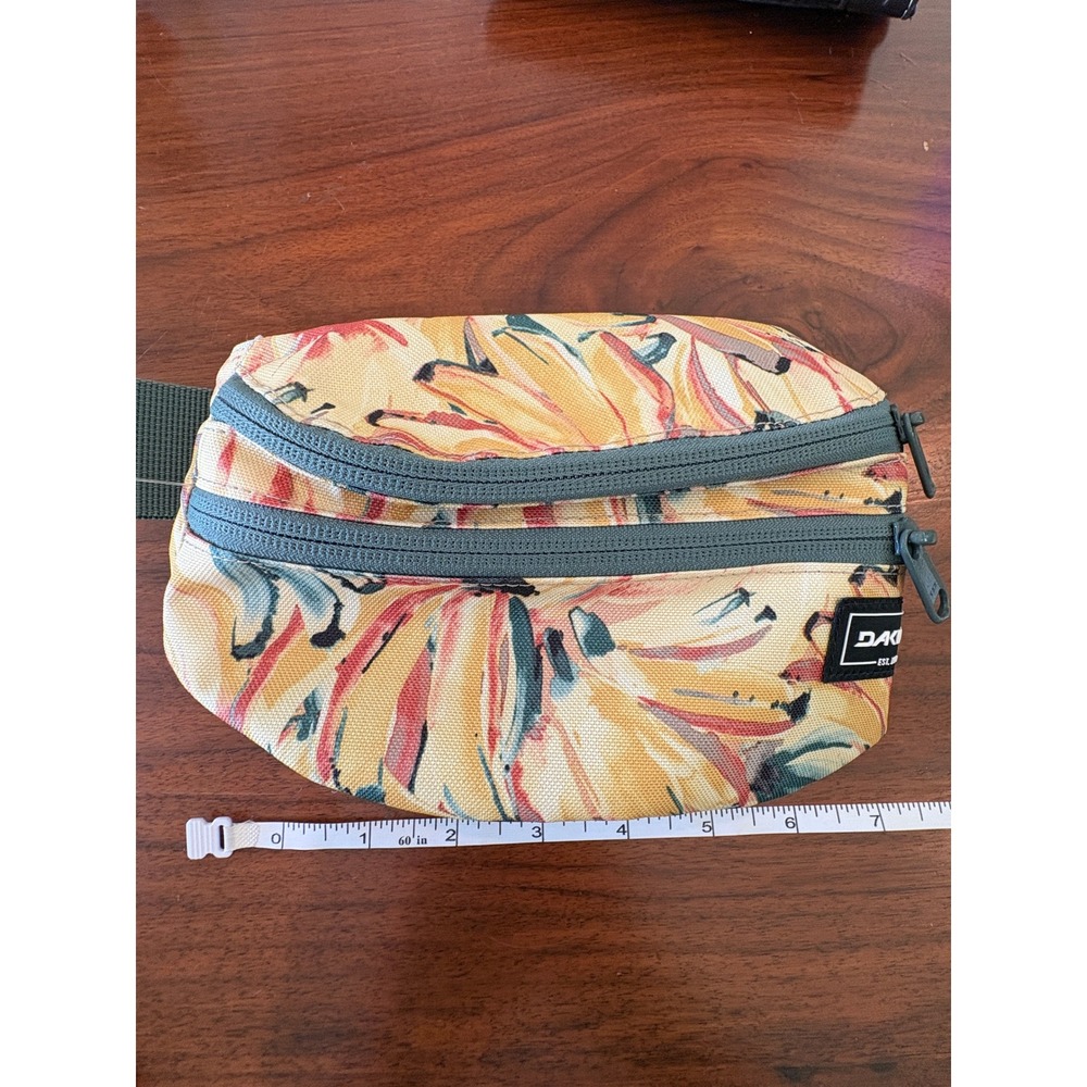Dakine Hip Pack Bananarama Tropical Print Waist Bag Fanny Pack Yellow Blue - Picture 5 of 5